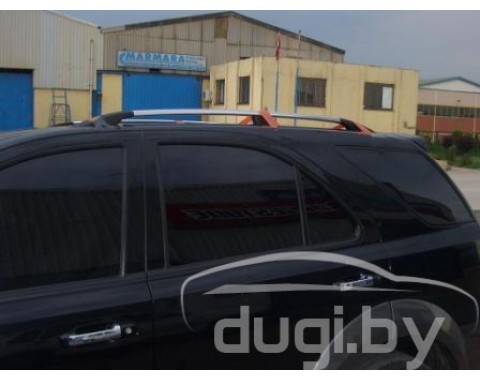 Рейлинги продольные с алюминиевыми окончаниями для Kia Sorento